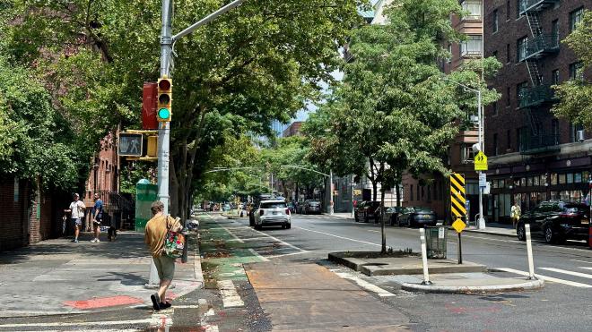 Quiet New York street