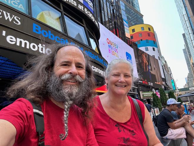 Selfie in Times Square