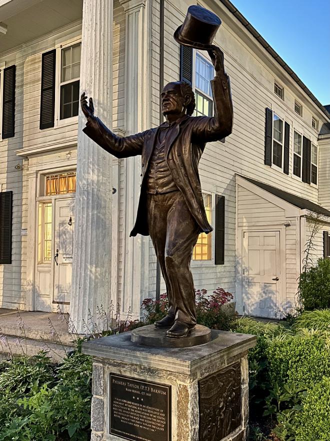 P.T. Barnum statue