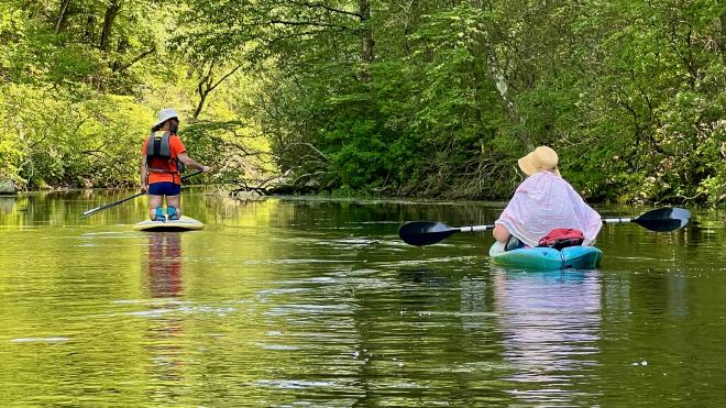 Karen and Greg on the water