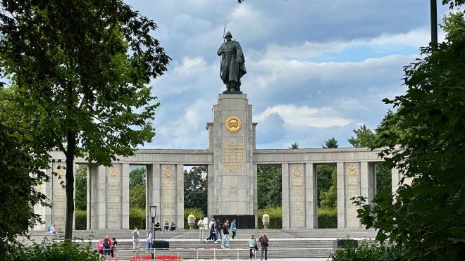 a Soviet war memorial