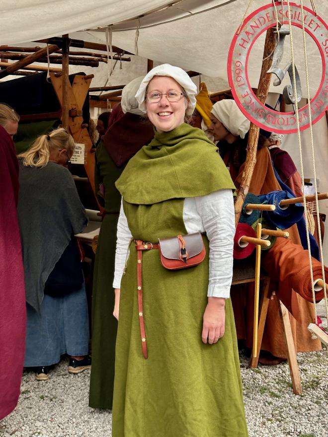 &ldquo;Maria dressed in authentic medieval Swedish garb&rdquo;